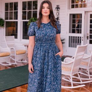 Gal Meets Glam Giselle Dress in Navy Ivory Size 8
